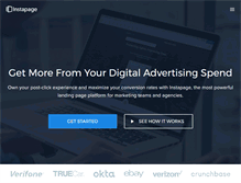 Tablet Screenshot of instapage.com